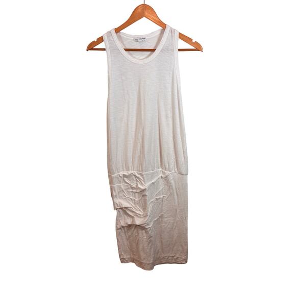 James Perse Dresses & Skirts - James Perse Women's White Ruched Tank Dress Size 4